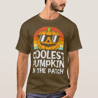 Cooler Kürbis in die Patchkinderjunge Hallowee T-Shirt