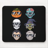Cooler Kürbiskeil Halloween Skeleton Hexenvampire Mousepad (Vorne)