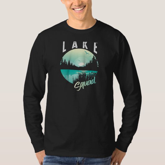 Cooler Lake Squad Funny Pond Lagoon Vacation Team T-Shirt (Vorderseite)