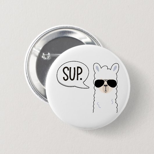 Cooler Lama Button (Vorne & Hinten)