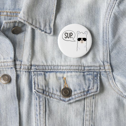 Cooler Lama Button (Beispiel)