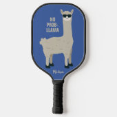 Cooler Lama individuelle Name & Farbe Pickleball Schläger (Rückseite)