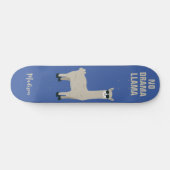 Cooler Lama individuelle Name & Farbe Skateboard (Horizontal)