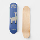 Cooler Lama individuelle Name & Farbe Skateboard (Vorderseite)