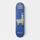 Cooler Lama individuelle Name & Farbe Skateboard (Vorne)