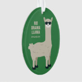 Cooler Lama individuelle Name und Farbdekoration Ornament (Vorderseite)