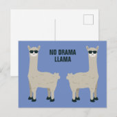 Cooler Lama-Sondertext und Farbpostkarte Postkarte (Vorne/Hinten)