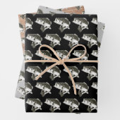 Cooler Largemouth-Bass-Fischfang Männer Geschenkpapier Set (Beispiel)