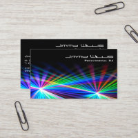 Cooler Laser Light Club - DJ Business Card