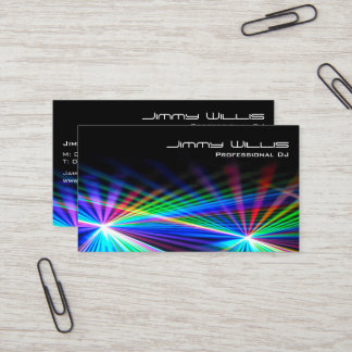 Cooler Laser Light Club - DJ Business Card Visitenkarte