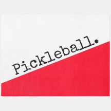 Cooler, lebhafter, weißer Rand Retro Pickleball Te