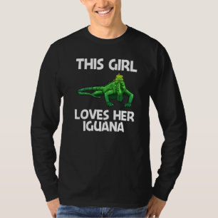 Cooler Leguan für Mädchen Kinder Eidechse Reptil H T-Shirt