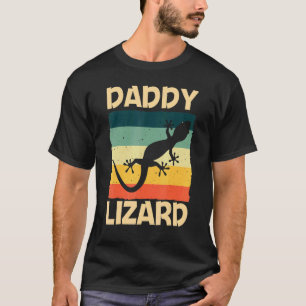Cooler Leguan für Männer Vater Reptil  Schopf Geck T-Shirt