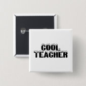 Cooler Lehrer - besonders angefertigt Button (Vorne & Hinten)