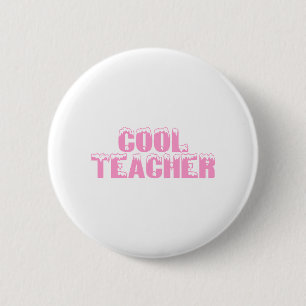 Cooler Lehrer (Rosa) Button