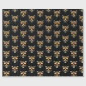 Cooler Leopard mit Sonnenbrille Stylischer Leopard Geschenkpapier (Flach)
