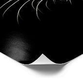 Cooler Leopard mit Sonnenbrille Stylischer Leopard Poster (Ecke)
