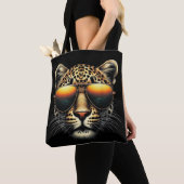 Cooler Leopard mit Sonnenbrille Stylischer Leopard Tasche (Von Nahem)