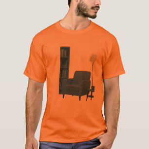 Cooler Lesebereich Minimalistischer Bücherliebha T-Shirt