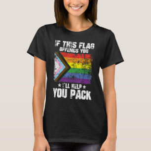 Cooler LGBTQ-Stolz, wenn diese Flagge dich verbiet T-Shirt