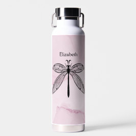 Cooler Libelle-Kern - rosa Name Trinkflasche