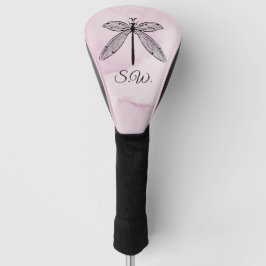 Cooler Libellen-Cognac Golf Headcover