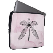 Cooler Libellen-Cognac Laptopschutzhülle (Vorne Rechts)