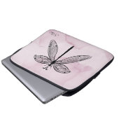 Cooler Libellen-Cognac Laptopschutzhülle (Vorne Knopf)