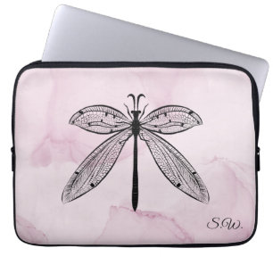 Cooler Libellen-Cognac Laptopschutzhülle