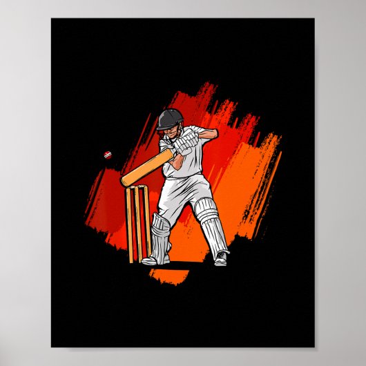 Cooler Lieblingskricket  Poster (Vorne)