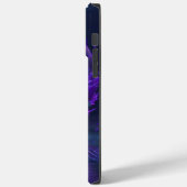 Cooler lila Feuerschädel Case-Mate iPhone Hülle (Rückseite / Links)