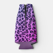 Cooler Lila Leopard Druckflasche Cooler Flaschenkühler (Rückseite)