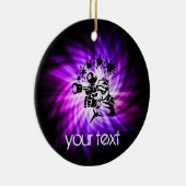 Cooler Lila Paintball Keramik Ornament (Rechts)