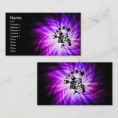 Cooler Lila Paintball Visitenkarte (Vorne/Hinten)