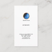 Cooler lila Trapez-Schwarz-Netz-Systemanalytiker Visitenkarte (Rückseite)