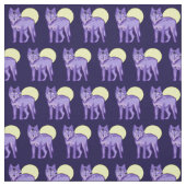 Cooler Lila Wolf Stoff (Muster)