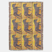 cooler lila Zebra Decke (Vorderseite Vertikal)