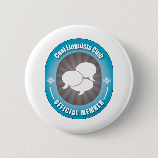 Cooler Linguist-Verein Button (Vorderseite)