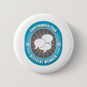 Cooler Linguist-Verein Button