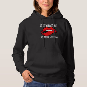 Cooler Lippenstift für Männer Frauen Kosmetik Make Hoodie