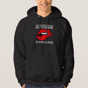 Cooler Lippenstift für Männer Frauen Kosmetik Make Hoodie