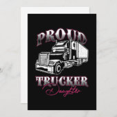 Cooler LKW-Fahrer Gi Einladung (Vorne/Hinten)