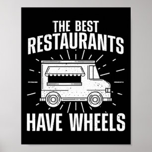 Cooler LKW für Männer Frauen Kulinarik-Chef Pizza Poster