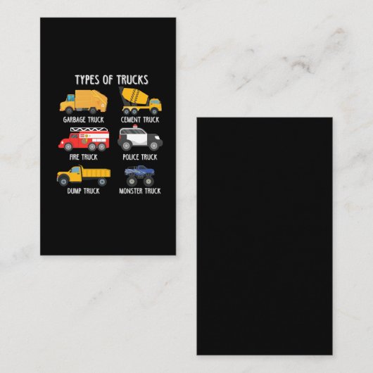 Cooler LKW-LKW-Abfall Recycle Fahrer Visitenkarte (Vorne/Hinten)