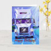 COOLER LKW lustige Karte (Gelbe Blume)