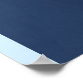 Cooler Llama in Weihnachtsmannmütze mit Schneefloc Poster (Ecke)