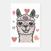 Cooler Llama mit Herzbrille Post-it Klebezettel (Vorderseite)