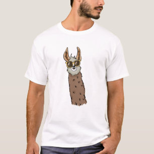 Cooler Llama mit Shades T-Shirt