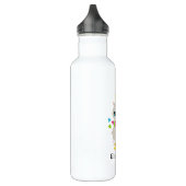 Cooler Llama und lächelnde Kawaii Sun Edelstahlflasche (Links)