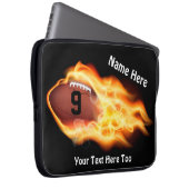 Cooler lodernder Fußball-Laptop-Kasten, Laptopschutzhülle (Vorne Rechts)